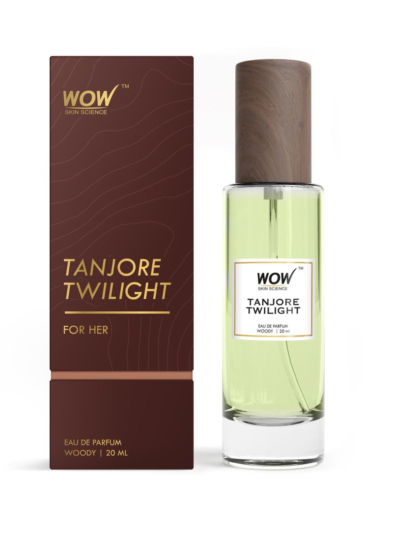 WOW Skin Science Tanjore Twilight | Woody - Eau De Parfum | Premium Valentine's Day Gift For Women | Long Lasting Luxury Perfume for Her | 20ml