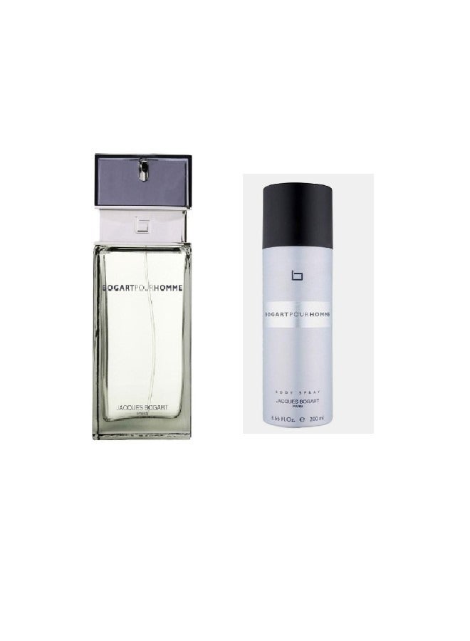 Bundle offer of Bogart Pour Homme EDT 100ml & Body Spray 200ml