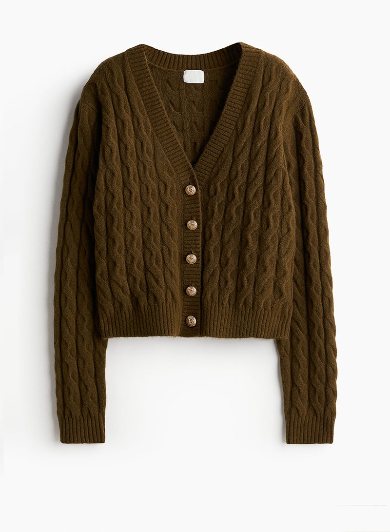 Cable-Knit Cardigan