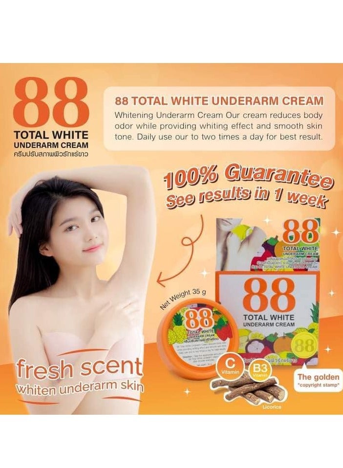 Pack Of 2 88 Total White Underarm Cream 35g