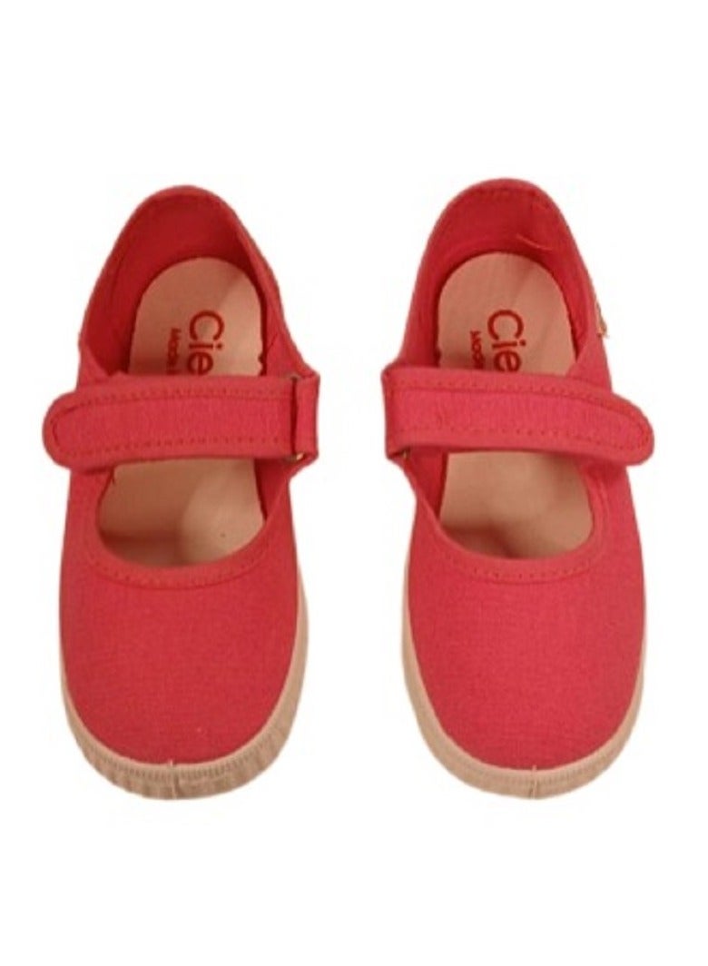 Pikkaboo Ceinta Mercedes Fuchsia Loop & Strap Kids Shoes