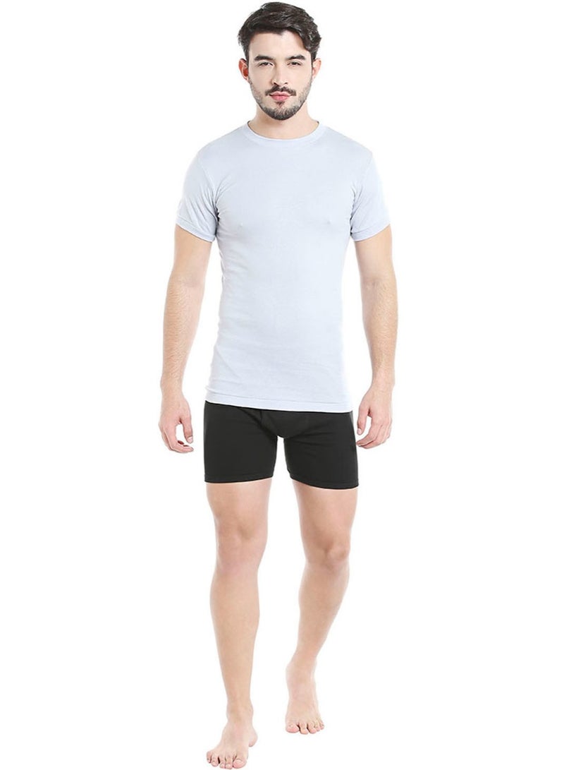 MEN'S O-NECK COTTON UNDERSHIRT (PACK OF 3) - GREY