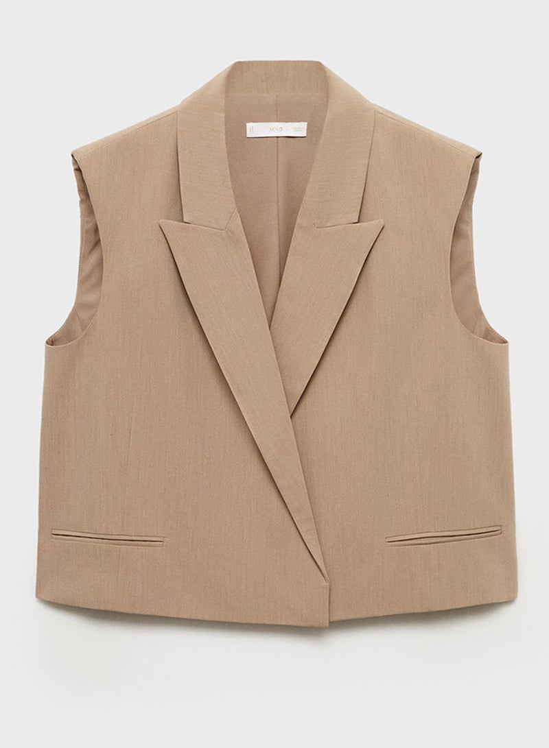 Suit Waistcoat With Lapels