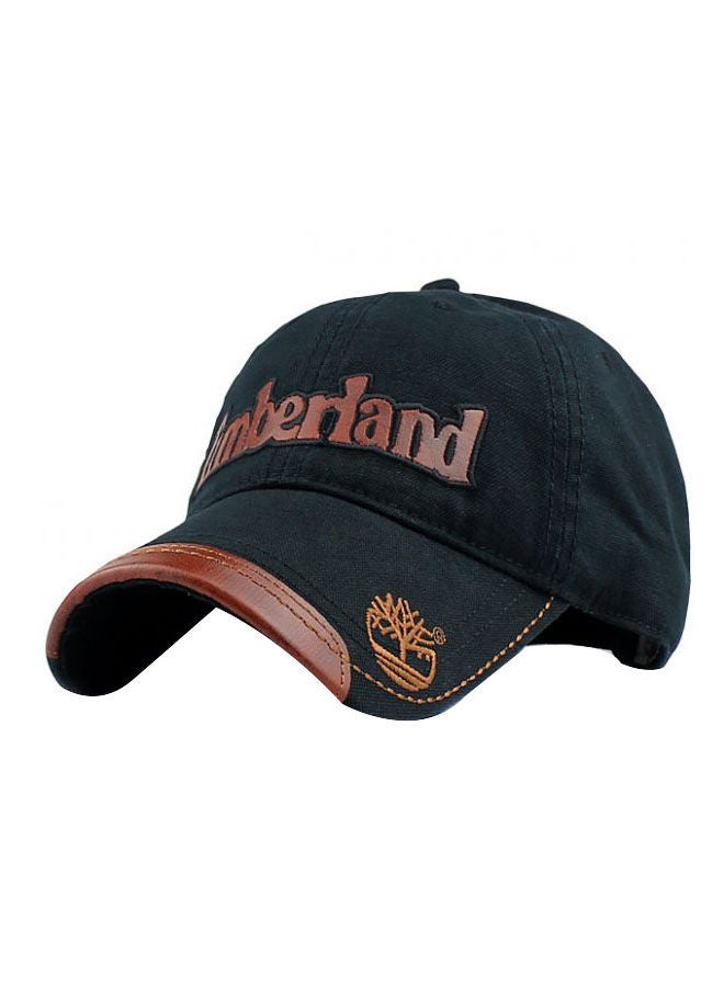 Cotton Baseball Cap Black/Brown