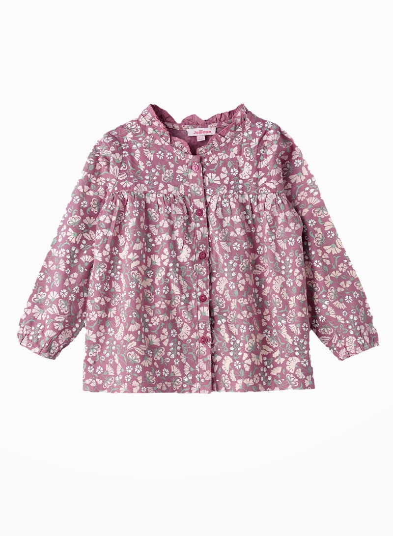 Breathable Elegance: Girls' Viscose Woven Blouse