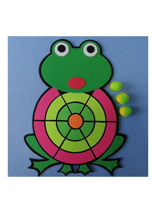 Cartoon Animal Frog Sticky Ball Target Dart Board