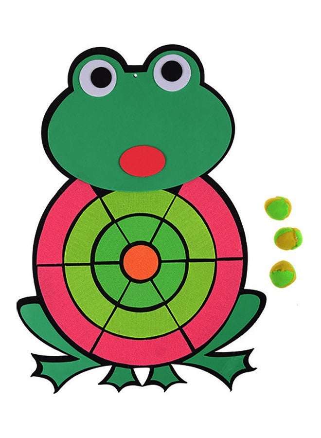 Cartoon Animal Frog Sticky Ball Target Dart Board