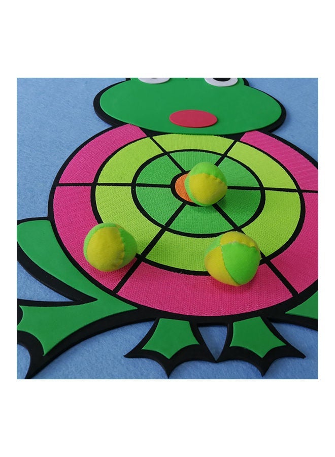 Cartoon Animal Frog Sticky Ball Target Dart Board