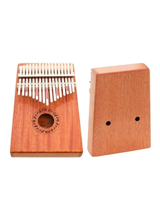 17 Key Kalimba With Mahogany Portable Thumb Piano And Bag