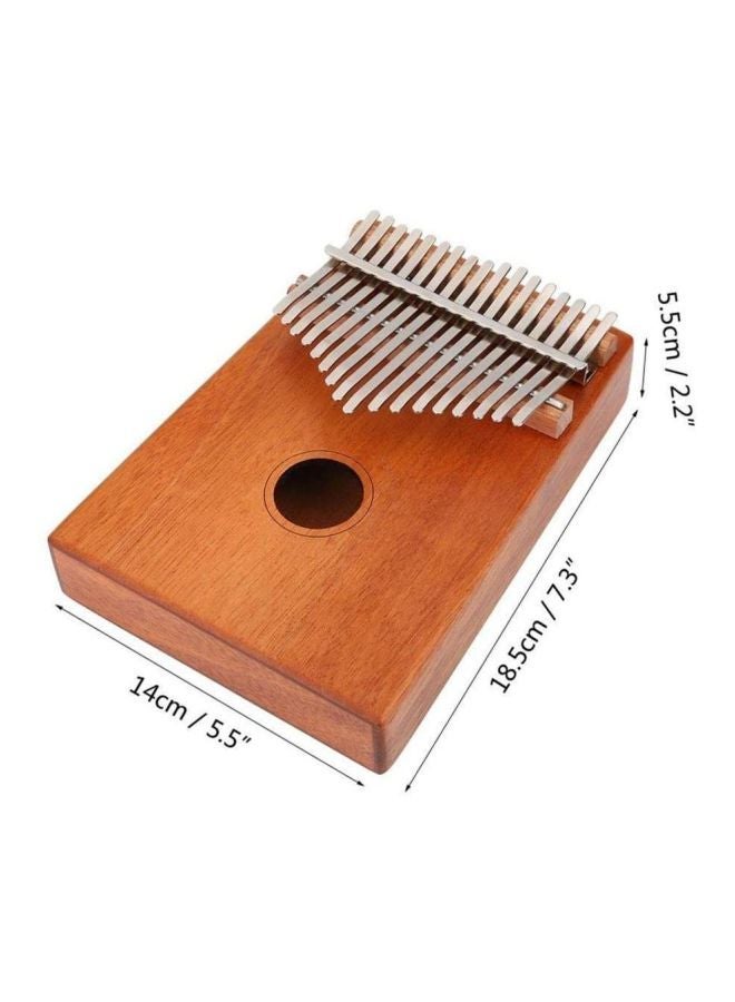 17 Key Kalimba With Mahogany Portable Thumb Piano And Bag