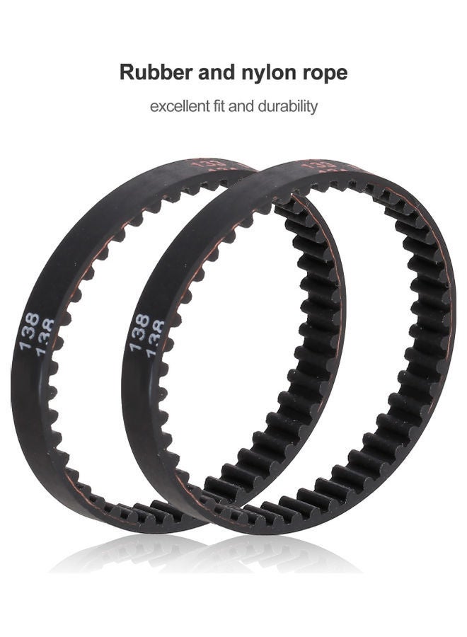 2-Piece Transmission Drive Belts 1.38cm