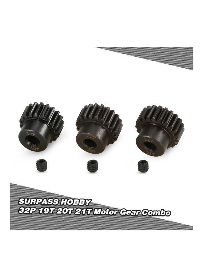 3-Piece Pinion Motor Gear For RC Buggy Car Monster Truck 1RM9098