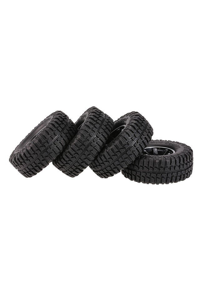 4-Piece Tires With Wheel Rim For RC Rock Crawler AX-3020C