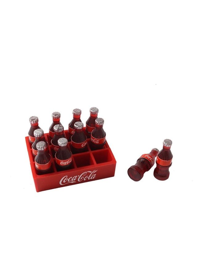 RC Mini Coke Bottle And Tray Decoration Accessory Tool 5 x 4 4cm