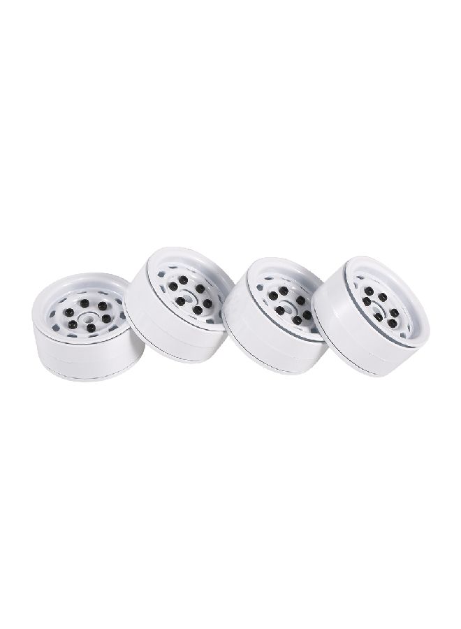 4-Piece Wheel Hub Rim Set For 1/10 RC Rock Crawler Car 1RM9524W