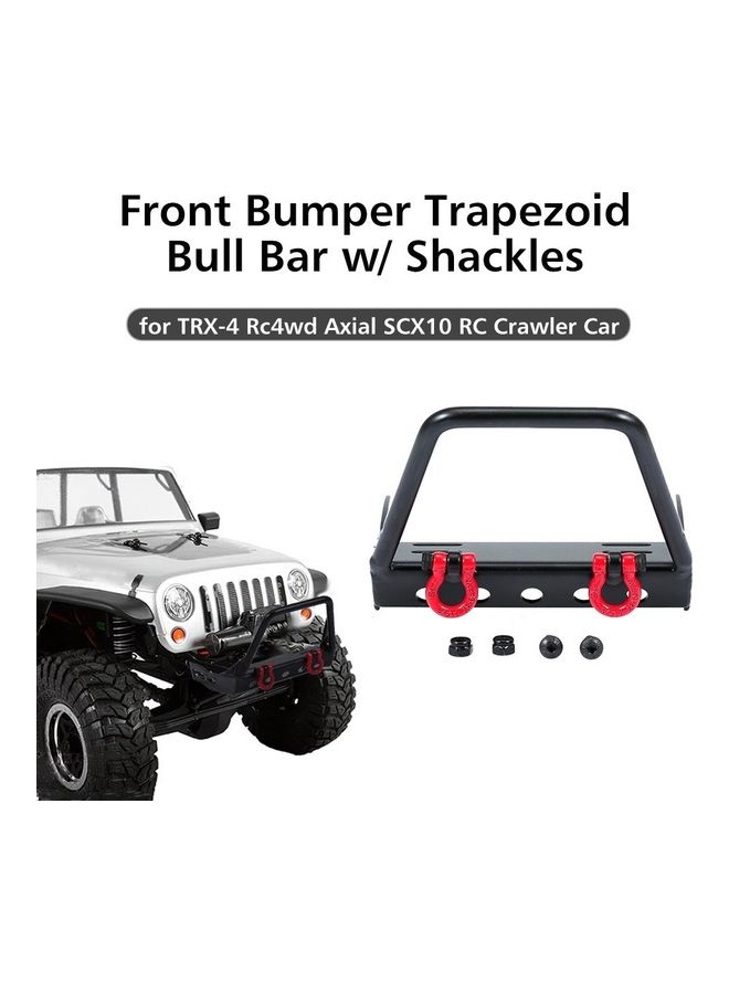 Steel Front Bumper Trapezoid Bull Bar With Shackles Set