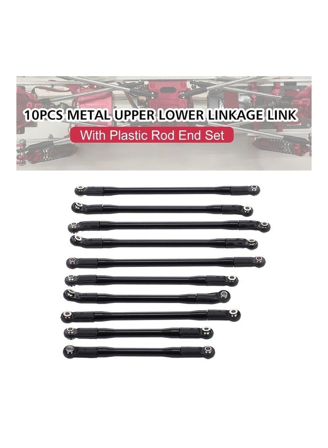 10-Piece Metal Upper Lower Linkage Link With Plastic Rod End Set