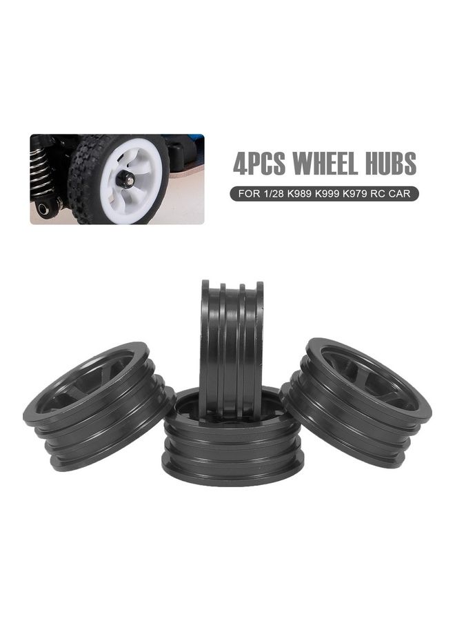 4-Piece Metal Wheel Hub 1/28 RC Car Kit Set