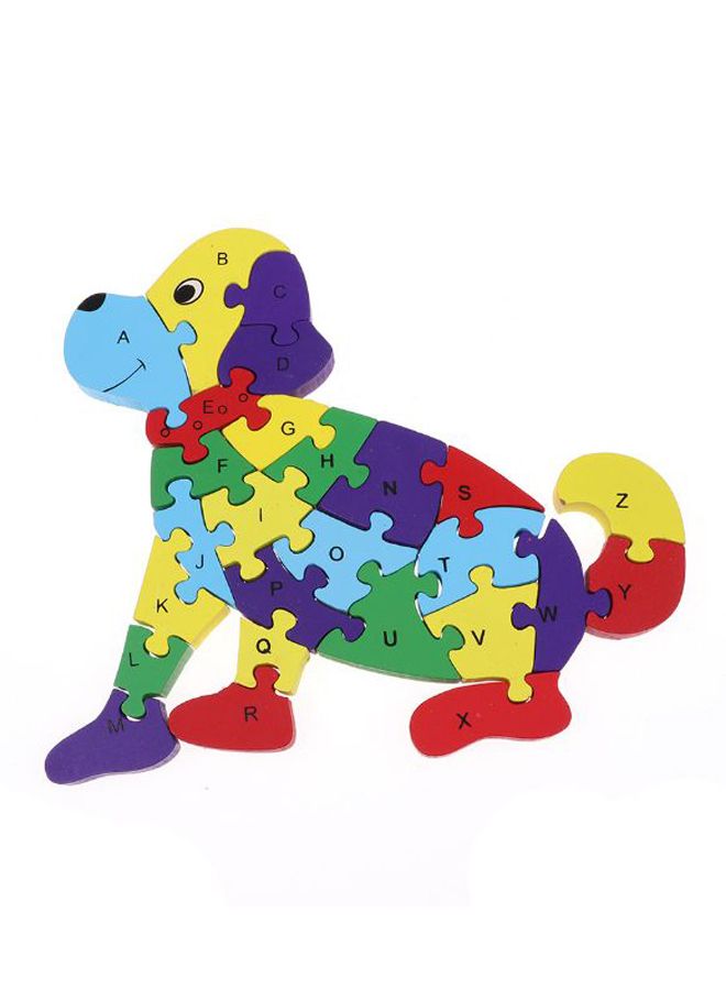 Dog Shape Wooden Jigsaw Puzzle