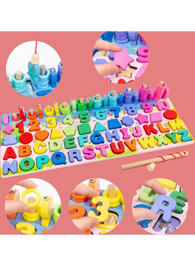 Wooden Educational Pegged Puzzle Board