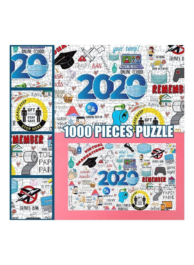 1000-Piece Self Assembly Paper DIY Puzzle Toy