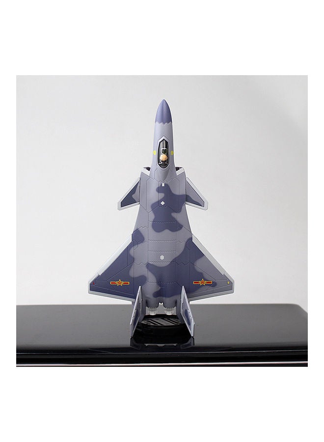 J20 Airplane Model Toy Blue 22X15X6.5cm