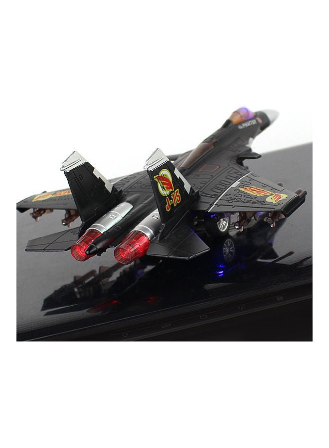 J15 Airplane Model Toy Black 22X15X6.5cm