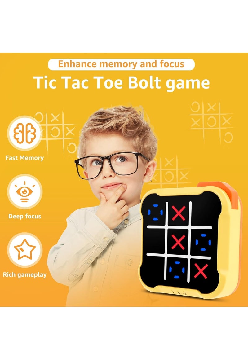 Tic Tac Toe Games, 3 in 1 Electronic Handheld Puzzle Game Console, Portable Chess Board Games, Fidget Toys for Kids and Adults, Educational Travel Games Family Game Improve Memory and Concentration