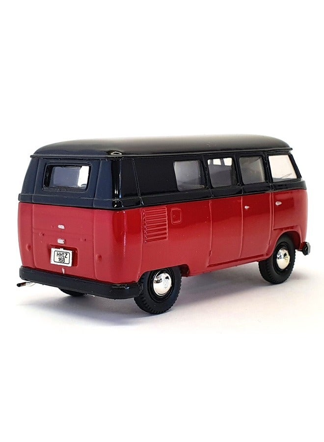 City 1/43 Scale 1955 Volkswagen Kombi CV002A Diecast Model Red/Black Classic Van Replica