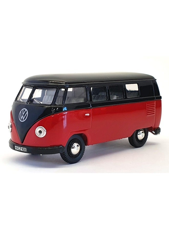 City 1/43 Scale 1955 Volkswagen Kombi CV002A Diecast Model Red/Black Classic Van Replica