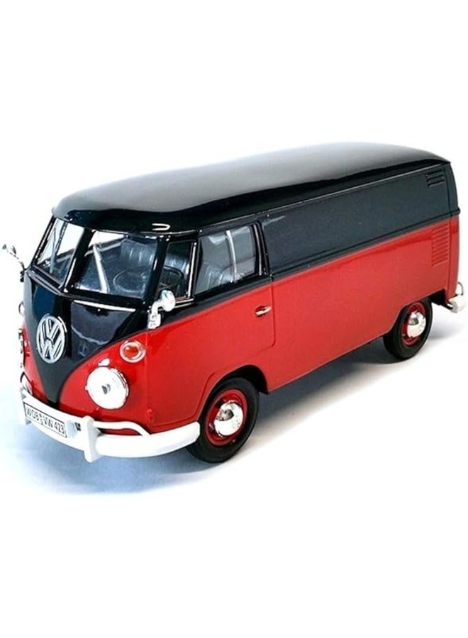 City 1/43 Scale 1955 Volkswagen Kombi CV002A Diecast Model Red/Black Classic Van Replica