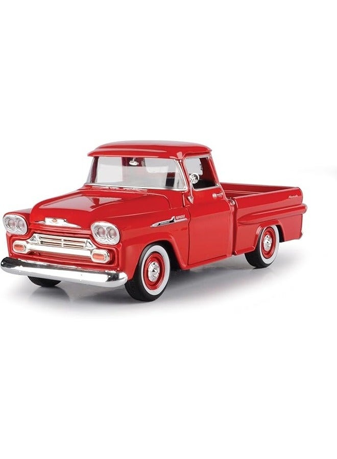 1:24 Scale American Classics 1958 Chevrolet Apache Fleet side Pickup Diecast Truck Vintage Model