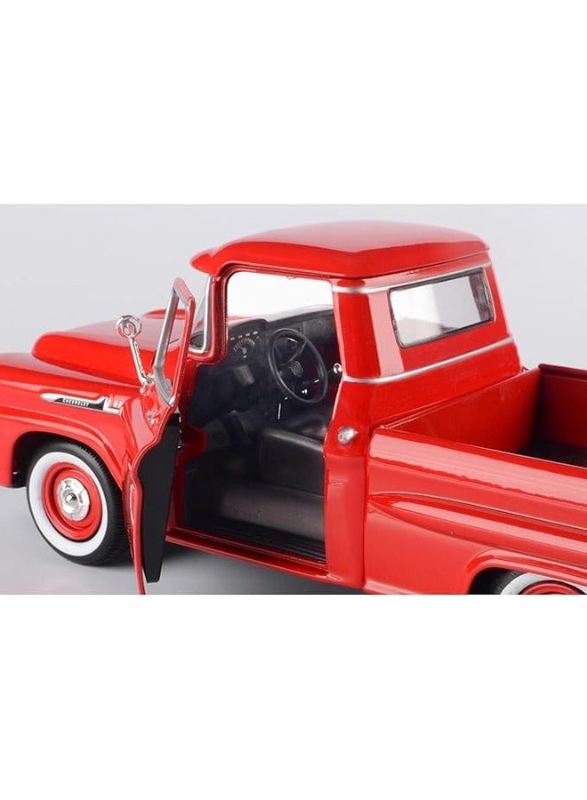 1:24 Scale American Classics 1958 Chevrolet Apache Fleet side Pickup Diecast Truck Vintage Model