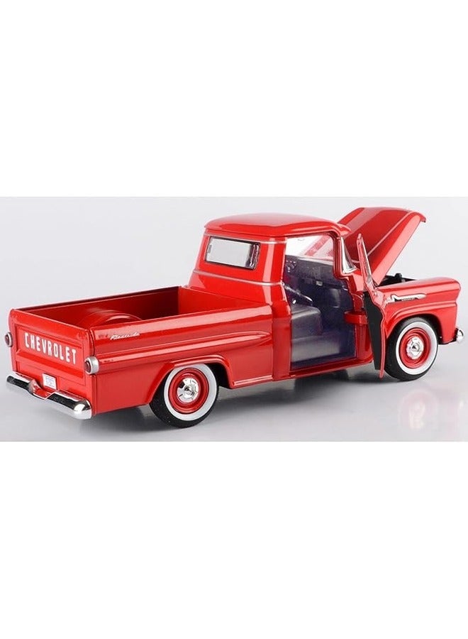 1:24 Scale American Classics 1958 Chevrolet Apache Fleet side Pickup Diecast Truck Vintage Model