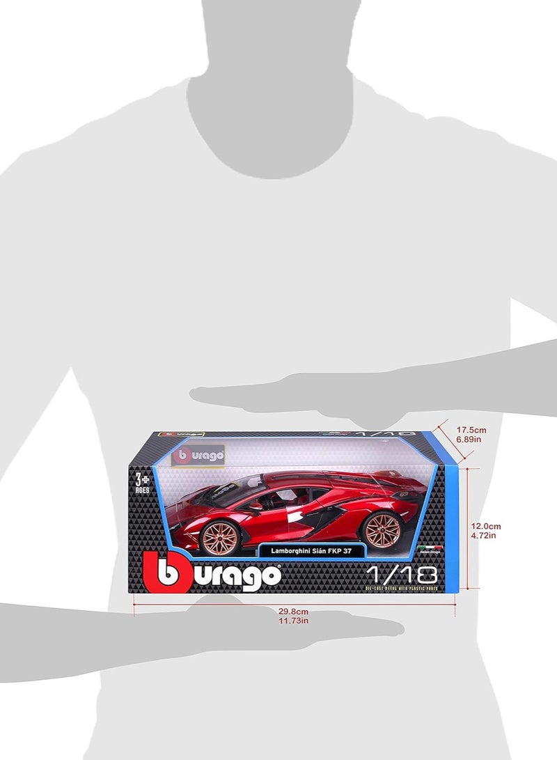 Elegant 1:18 Scale Lamborghini Sián FKP 37 Diecast Car - Detailed Model for Collectors and Enthusiasts