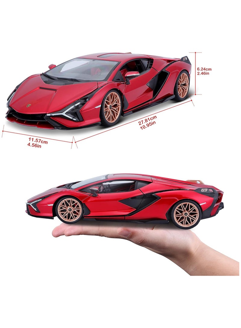 Elegant 1:18 Scale Lamborghini Sián FKP 37 Diecast Car - Detailed Model for Collectors and Enthusiasts