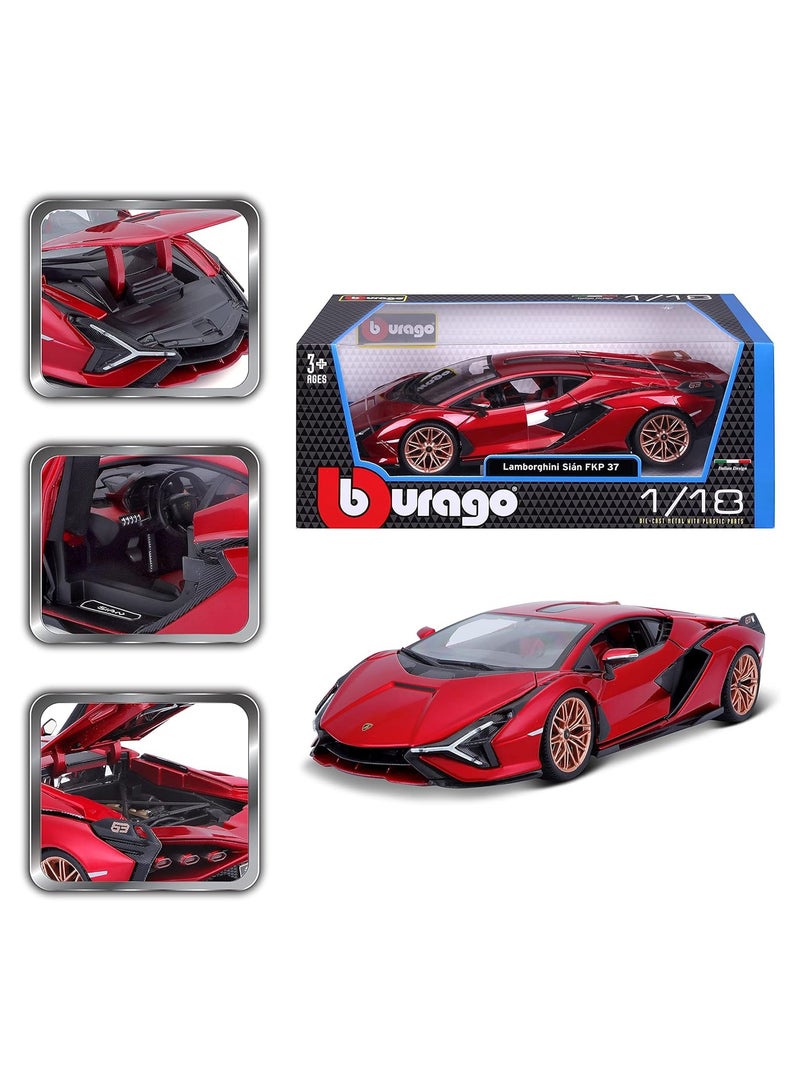 Elegant 1:18 Scale Lamborghini Sián FKP 37 Diecast Car - Detailed Model for Collectors and Enthusiasts