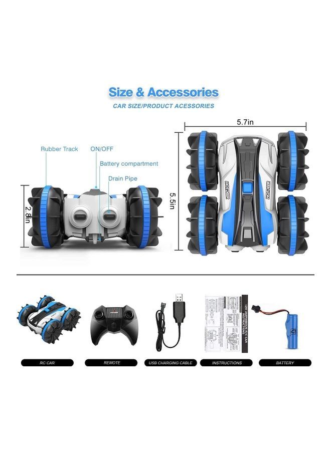 4WD Stunt Car With Remote Control Blue