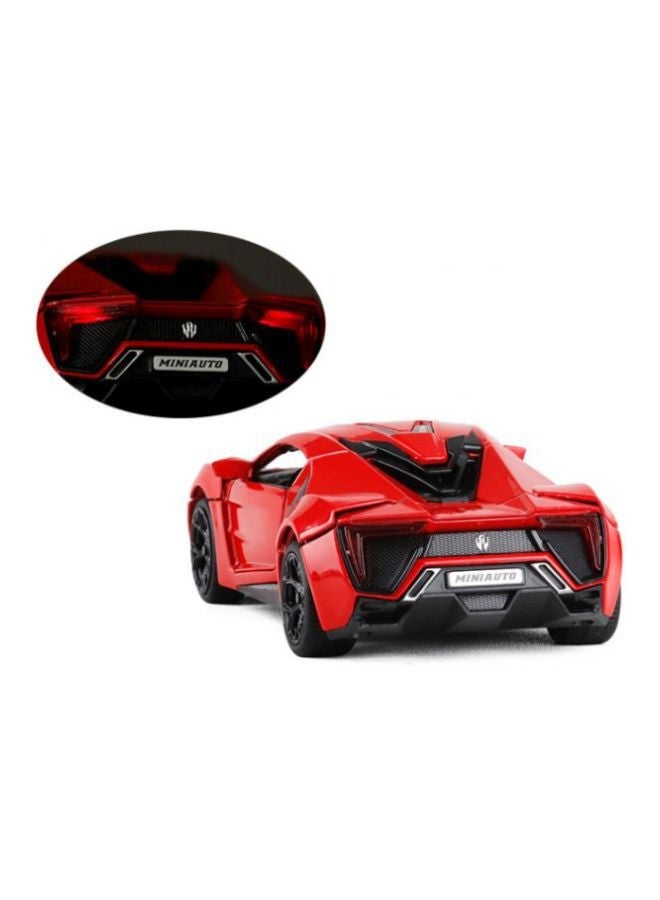 Hypersport Light And Sound Model Car Toy Red