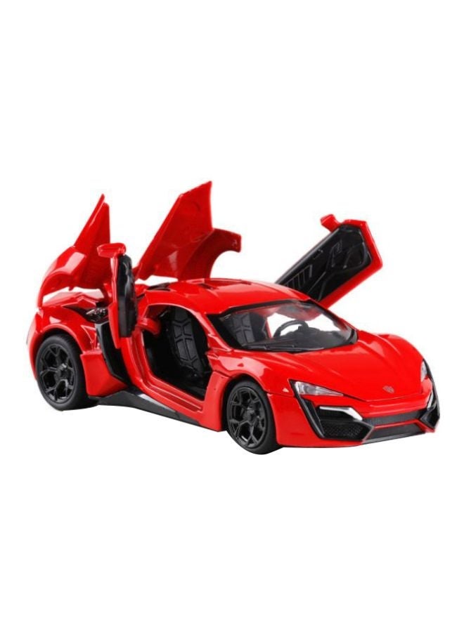 Hypersport Light And Sound Model Car Toy Red