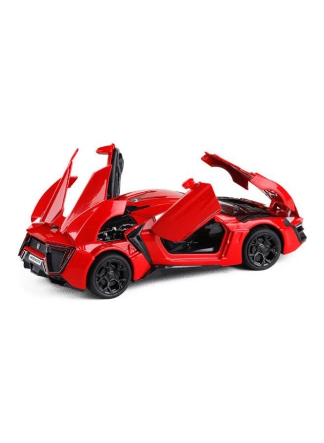 Hypersport Light And Sound Model Car Toy Red