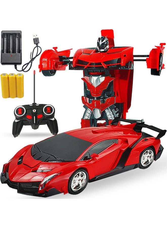 Transformation Remote Control Charging Vehicle red