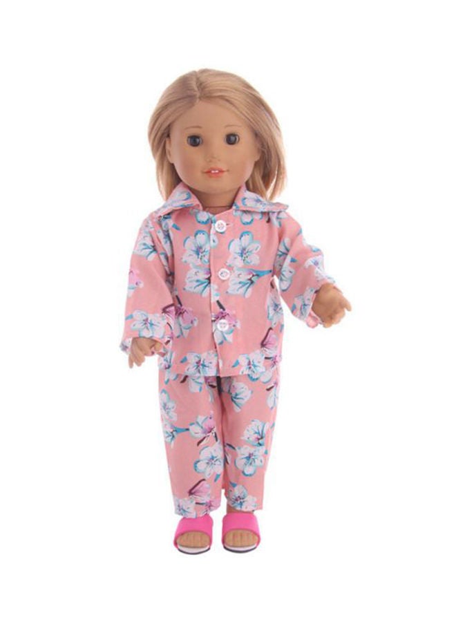 Printed Realistic Doll Pyjamas Clothes 18inch