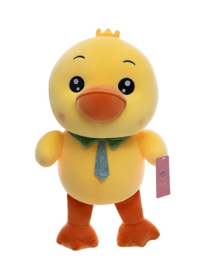 Duck Shape Tie Decorated Plush Toy M