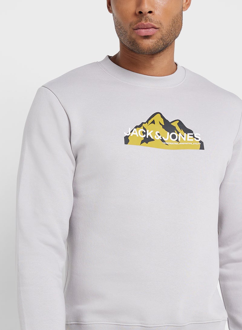 Jcomountain Mountain Print Sweatshirts