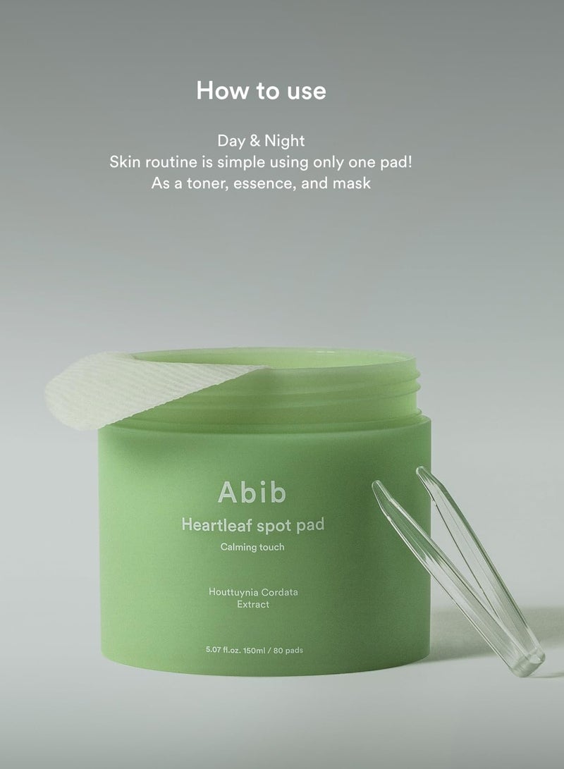 Abib Heartleaf Spot pad Calming touch 80 pads