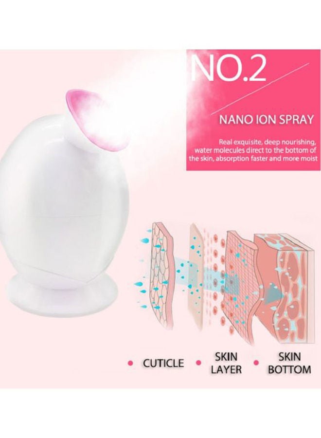 Steamer With Nano Ionic Moisturizing Face Humidifier 12.1cm