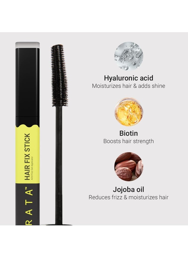 Arata Gel Based Hair Fix Stick For All Hair Types | Anti-Frizz, Baby Hair & Flyaway Fixer With Biotin & Hyaluronic | Easy To Carry, Non-Greasy, No White Cast | 15 ml