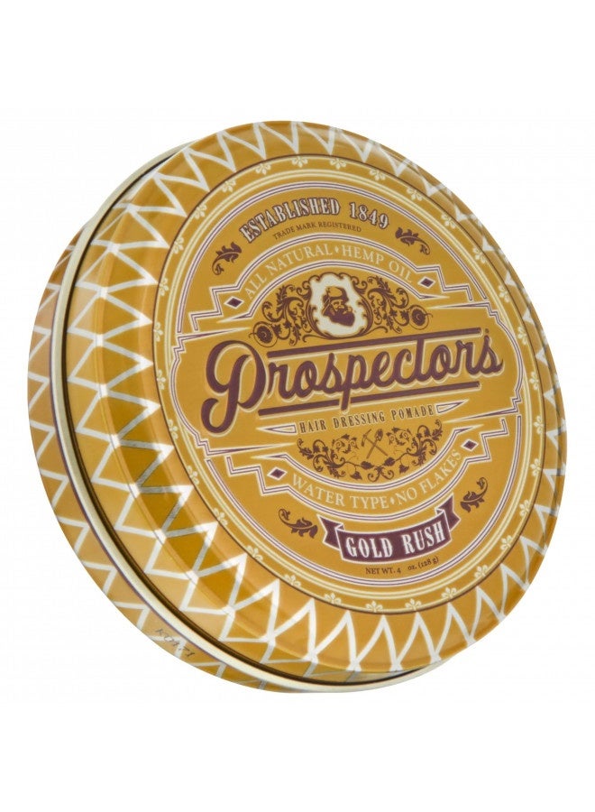 Prospectors Gold Rush Hair Pomade 4 Oz. Tin Can