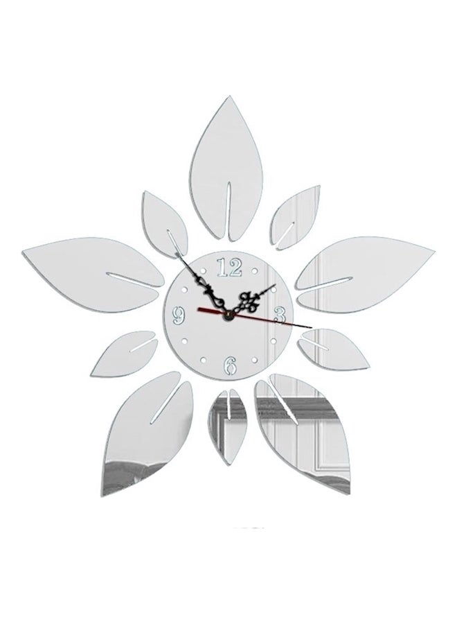 3D Acrylic Material Removable Wall Clock White